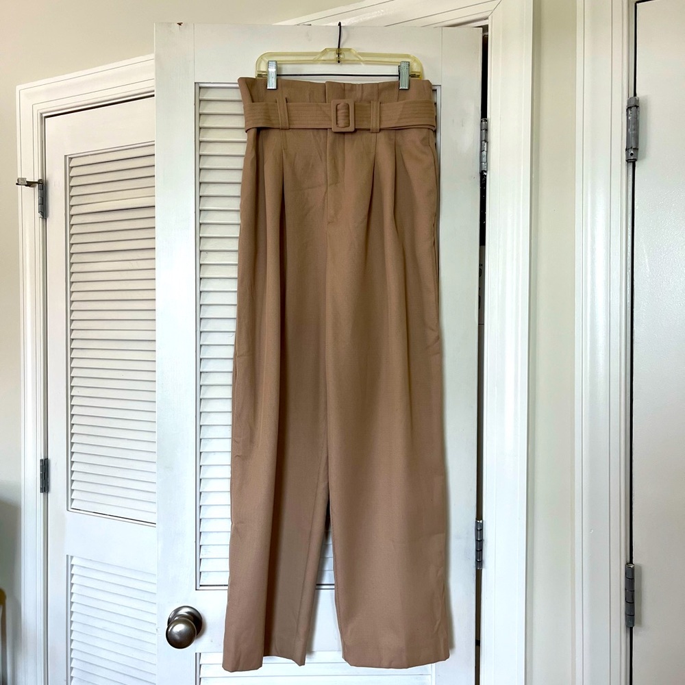 High waited h&m khaki pants